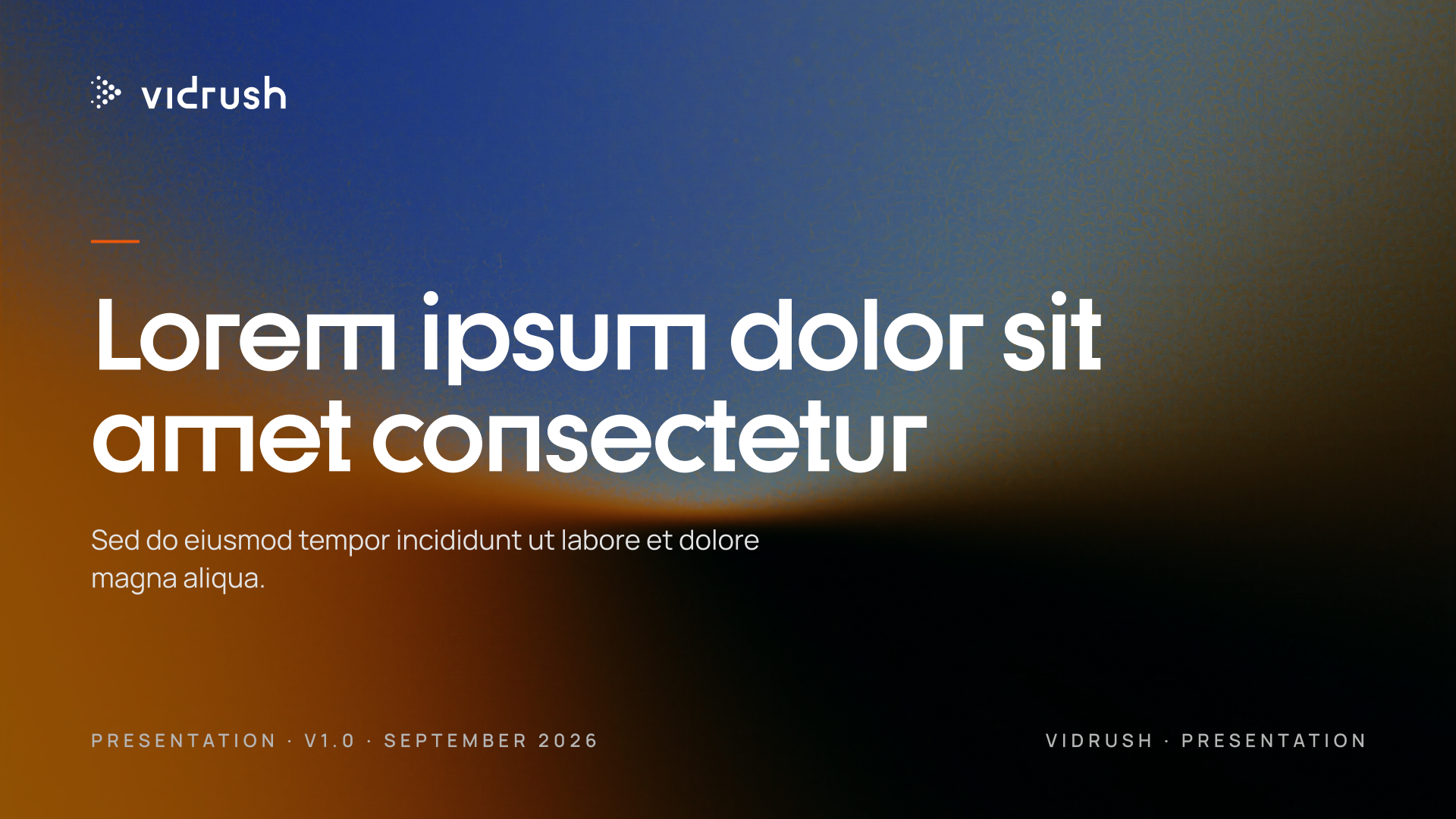 Slide deck frame 1